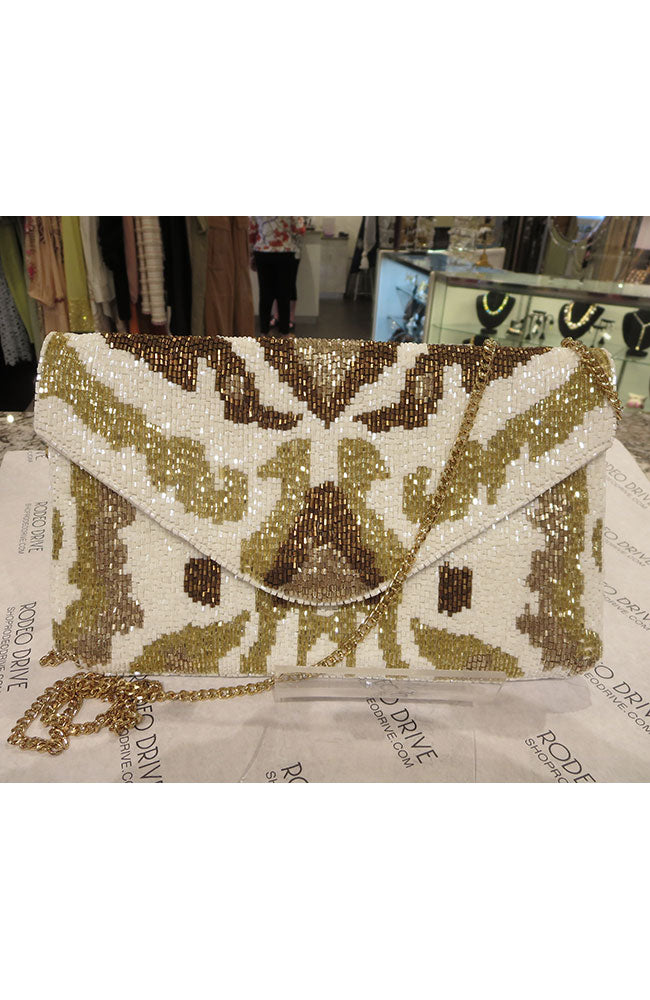 Geom Shapes Bead Clutch