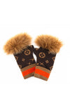Knit Fingerless Glove Monogram Pattern