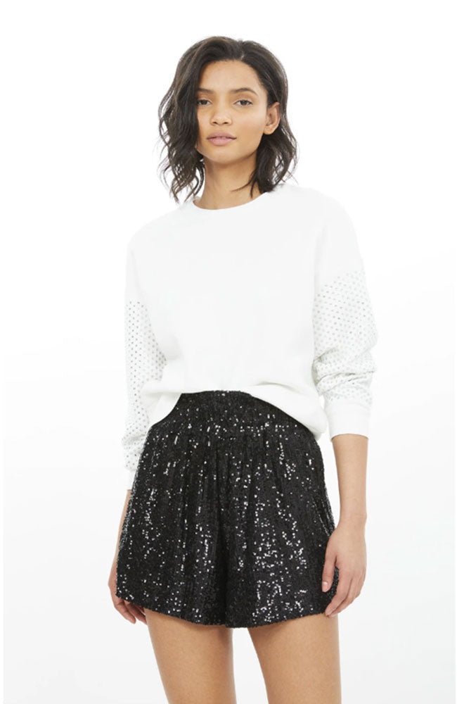Ariana Crystal Sleeve Sweatshirt