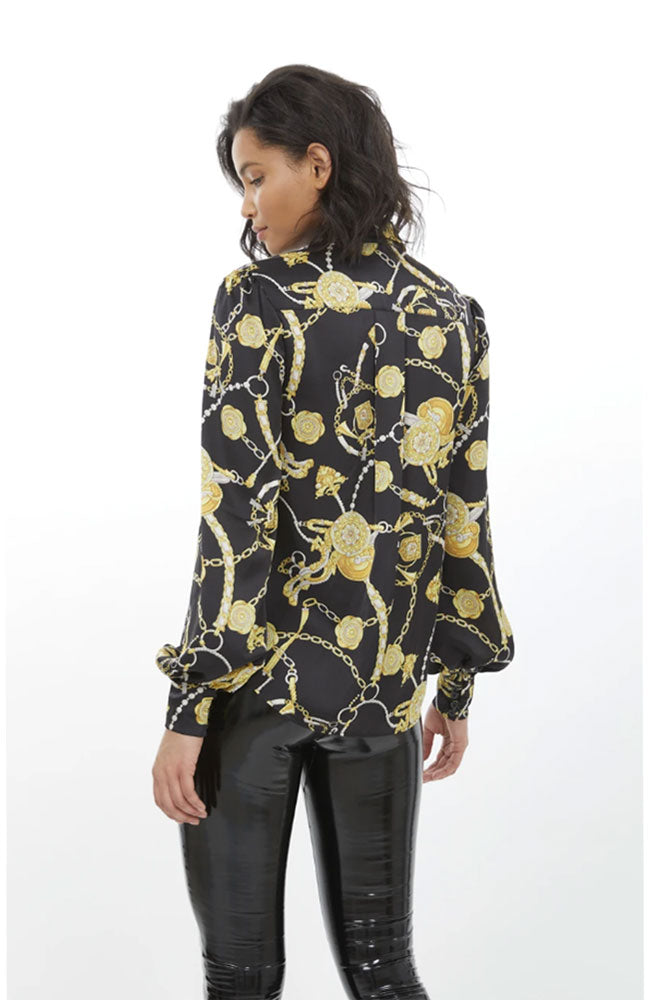 Aurelie Balloon Sleeve Blouse