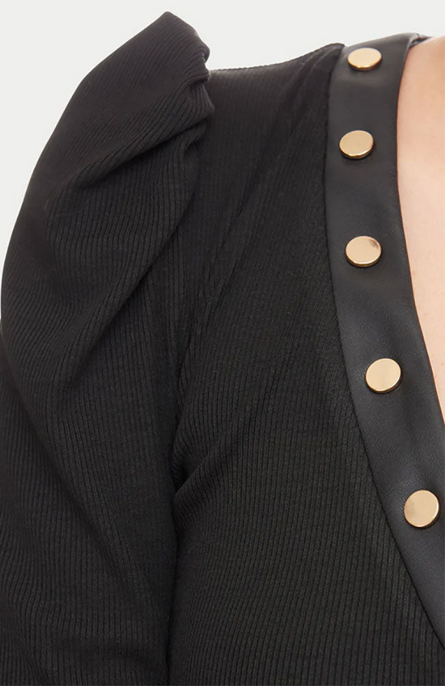 Skylar Vegan Leather Top