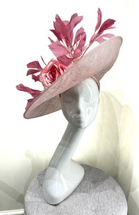 Fascinator Pink Side Sweep