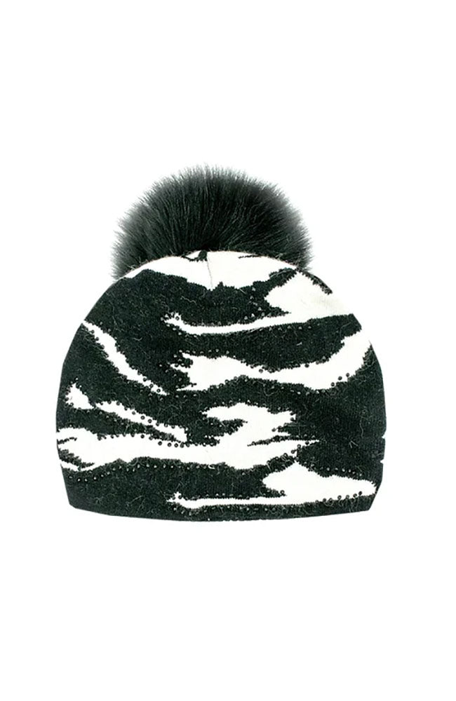 Knit Hat Camo Slouch Fit