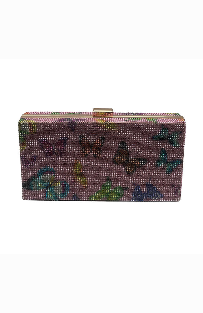 Hard Case Purse Butterfly Pink