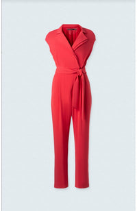 Matte Jersey Jumpsuit in Red