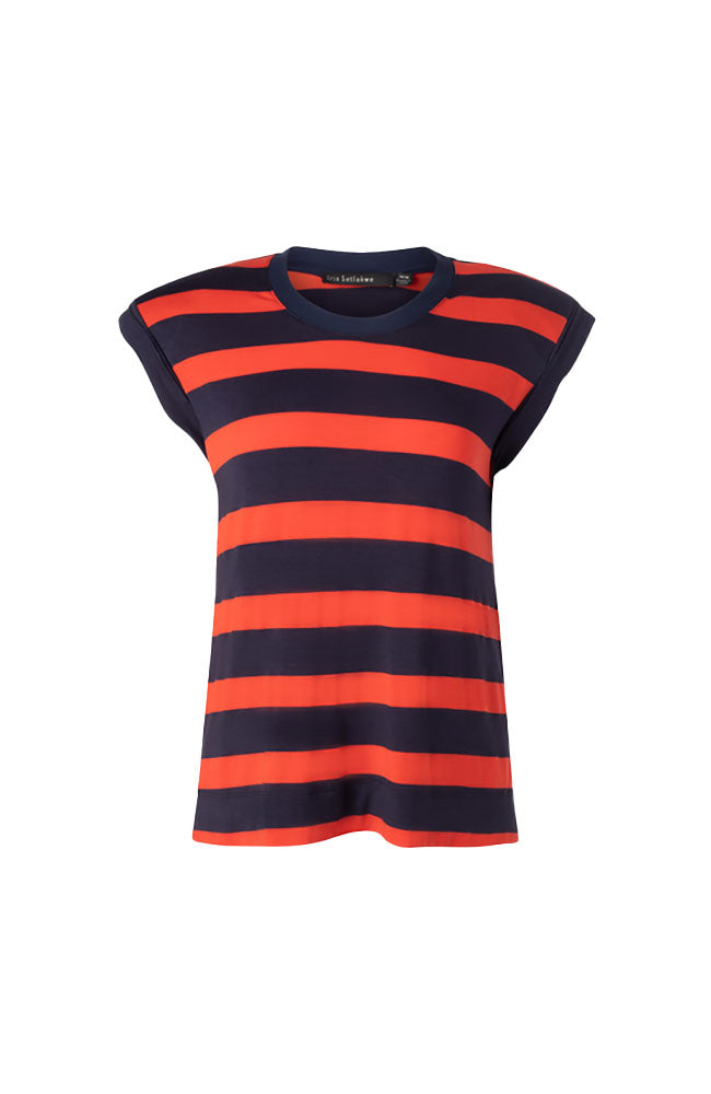 Boyfriend Tee with Shoulder Pads