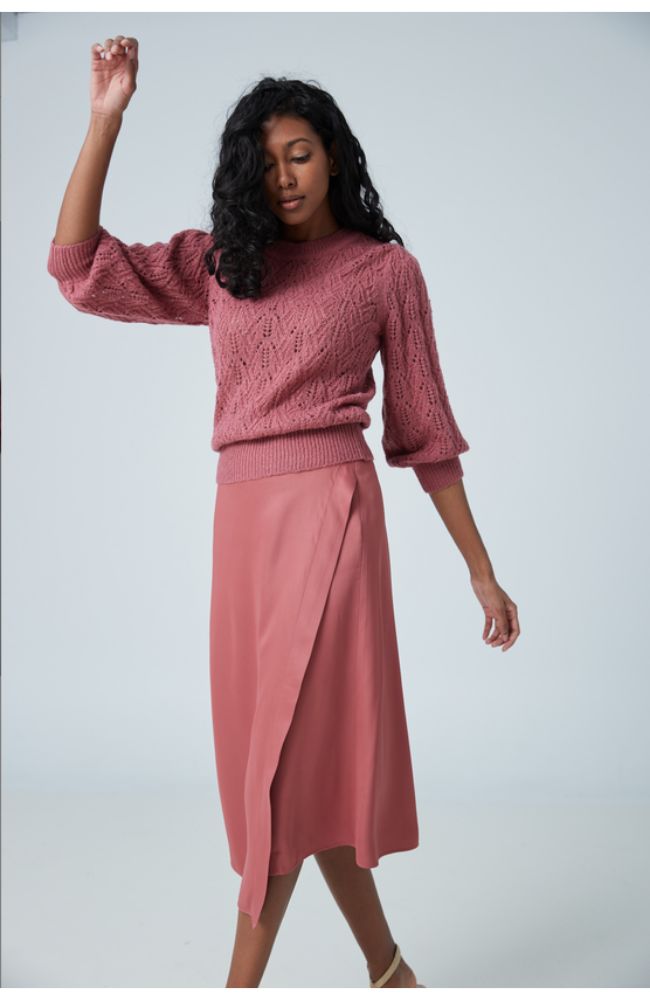 Midi Skirt Wrap Effect TS