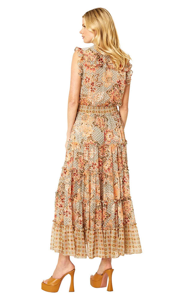 Trina Dress in Flora Tile Mix