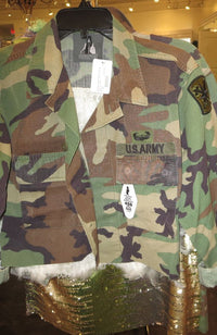 Gr Camo Crop White Feather