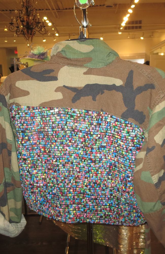 Gr Camo Crop Flower