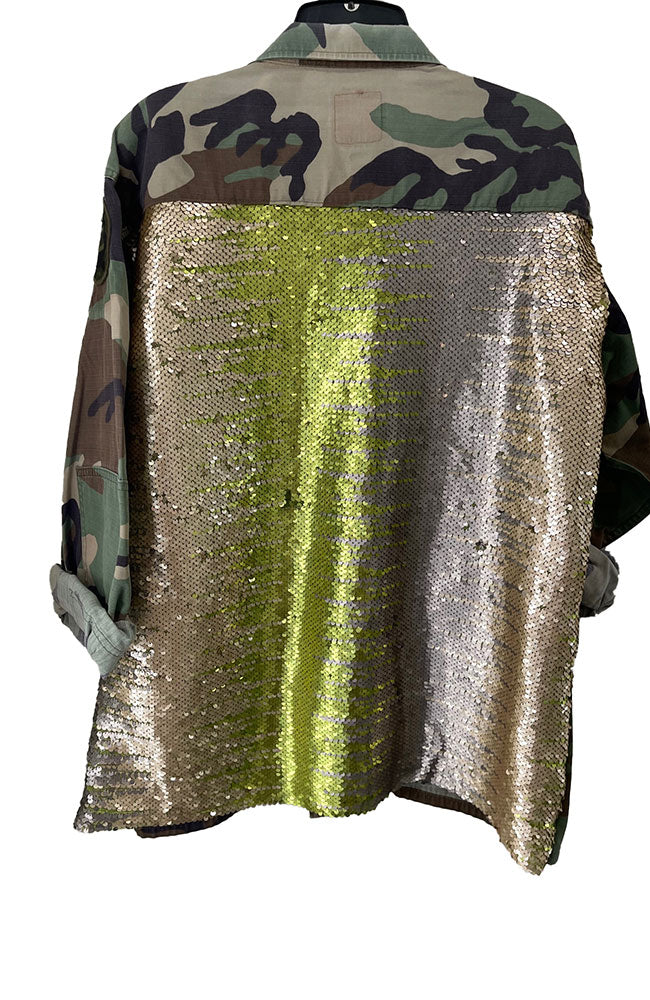 Gr Camo FL Lime Shiny Back