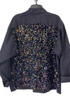 Moody on Solid Navy Jacket FL
