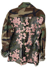 Pink Lace Floral on Green Camo FL