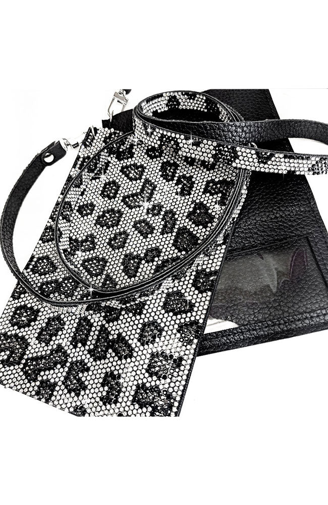 BB Cell Purse Snow Leopard Silver