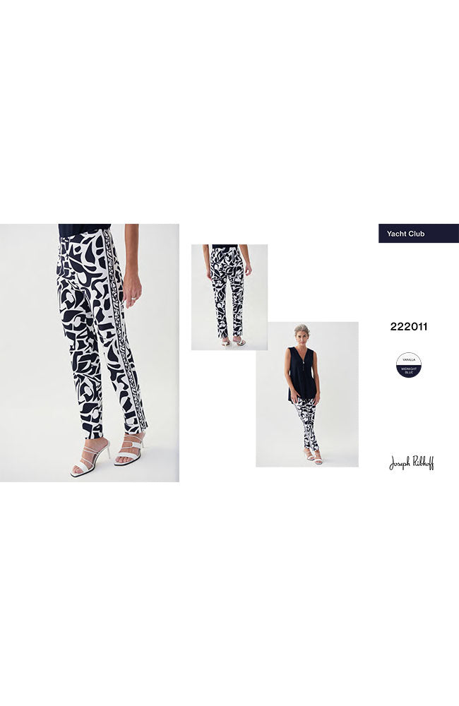 Geometric Print Ankle Pant