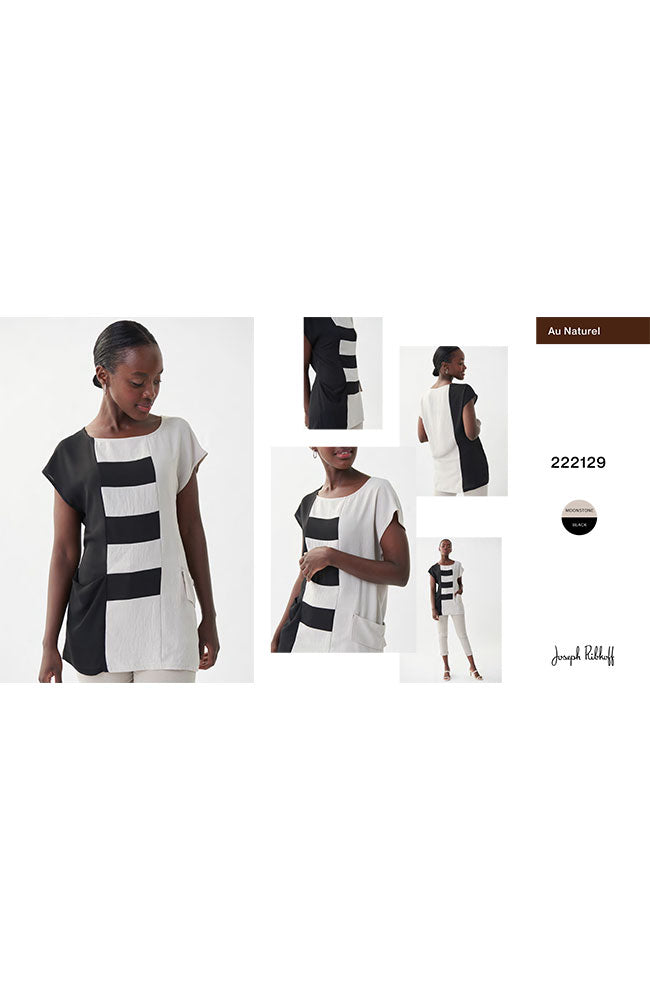 Cap Sleeve ColorblockTop