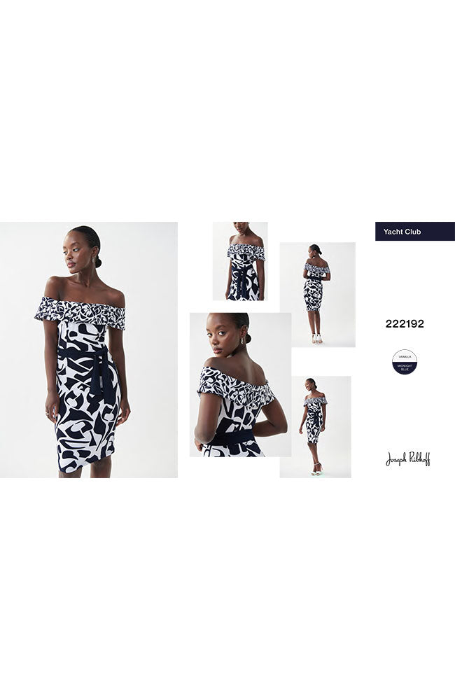 Off Shloulder Tie Waist Dress
