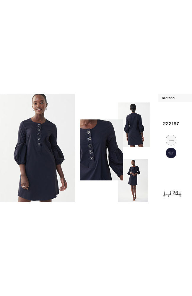 Dress with Flower Buttons