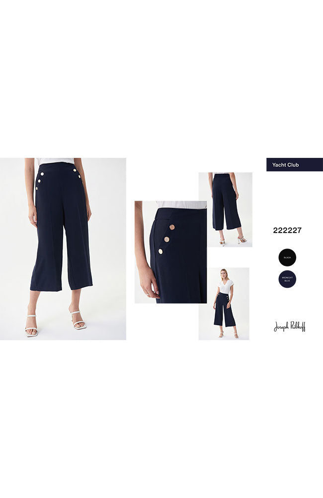 Capri Wide Leg wth Gold Button Details
