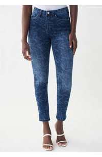 Jean with Leaf Pattern