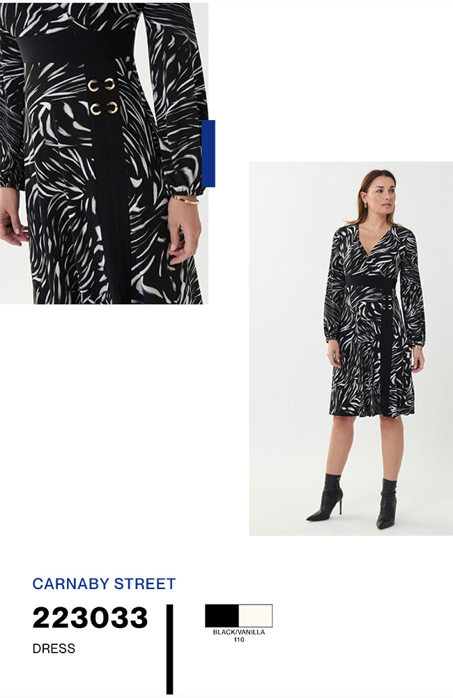 Fit & Flare Dress with Band Details