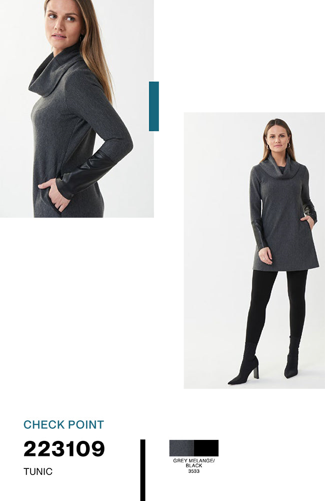 Jacquard Leatherette Sweater