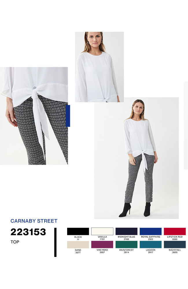 Georgette Tie Front Blouse
