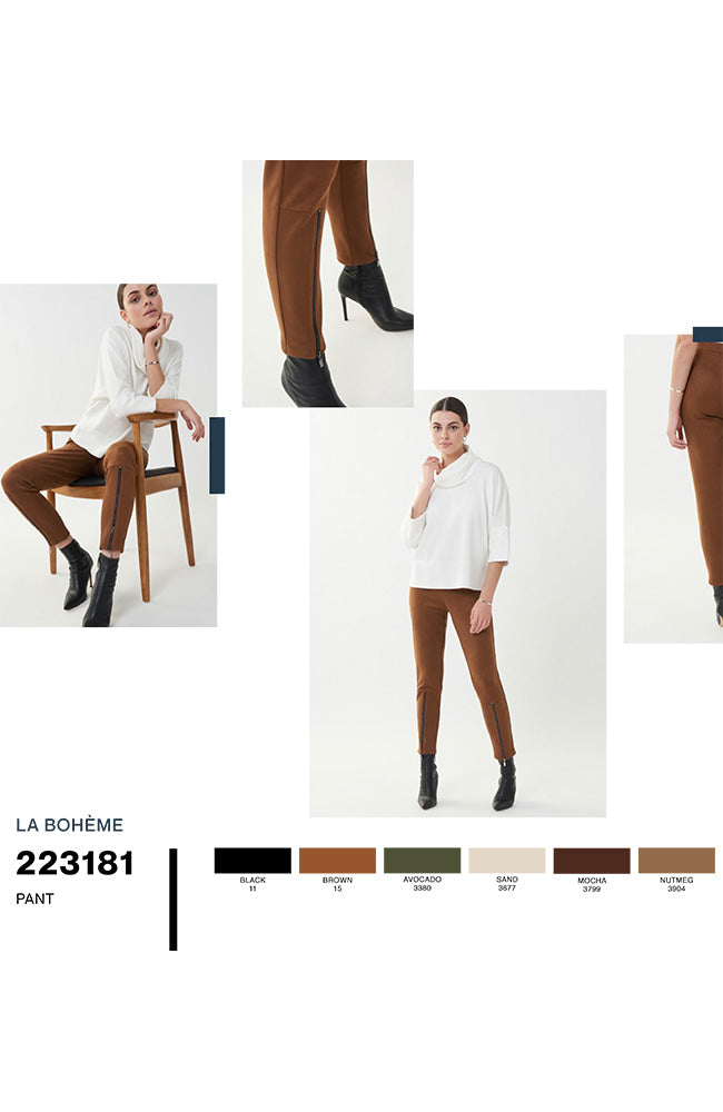 Suede Scuba Slim Fit Pant