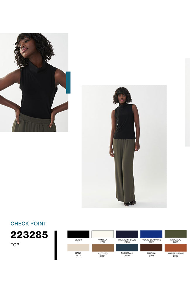 Sleeveless Turtleneck Top