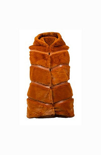 Faux Fur and Leatherette Vest