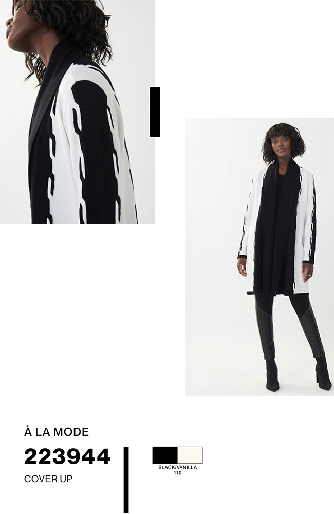 Vanilla Sweater with Black Details