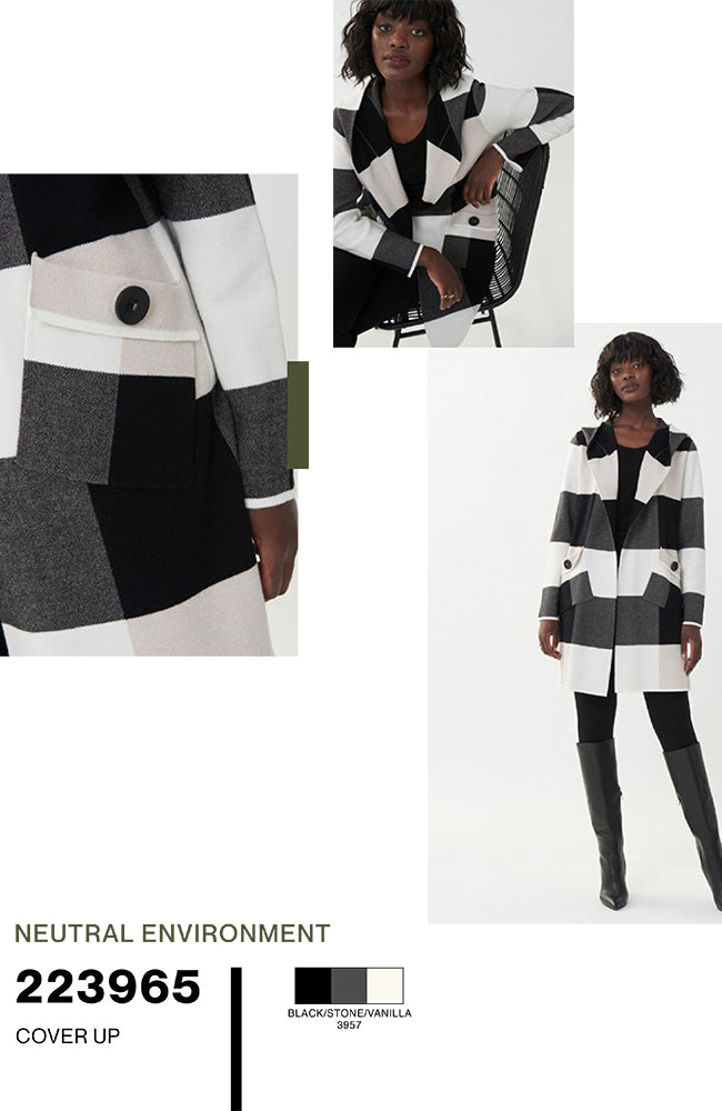 Big Button Sweater Coat with Pockets