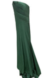 Pleated Asymetric Gown