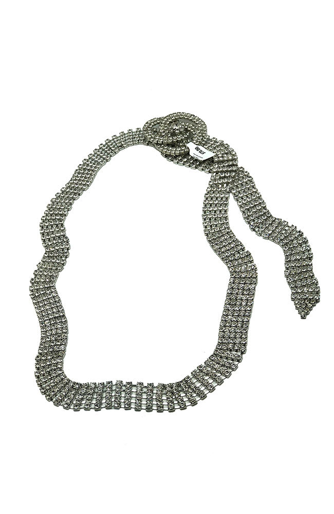 Rhinestone Belt Silver