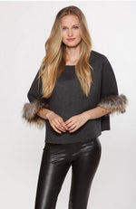 Sweater with Fox Sleeve