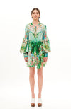 Balloon Arms Short Dress