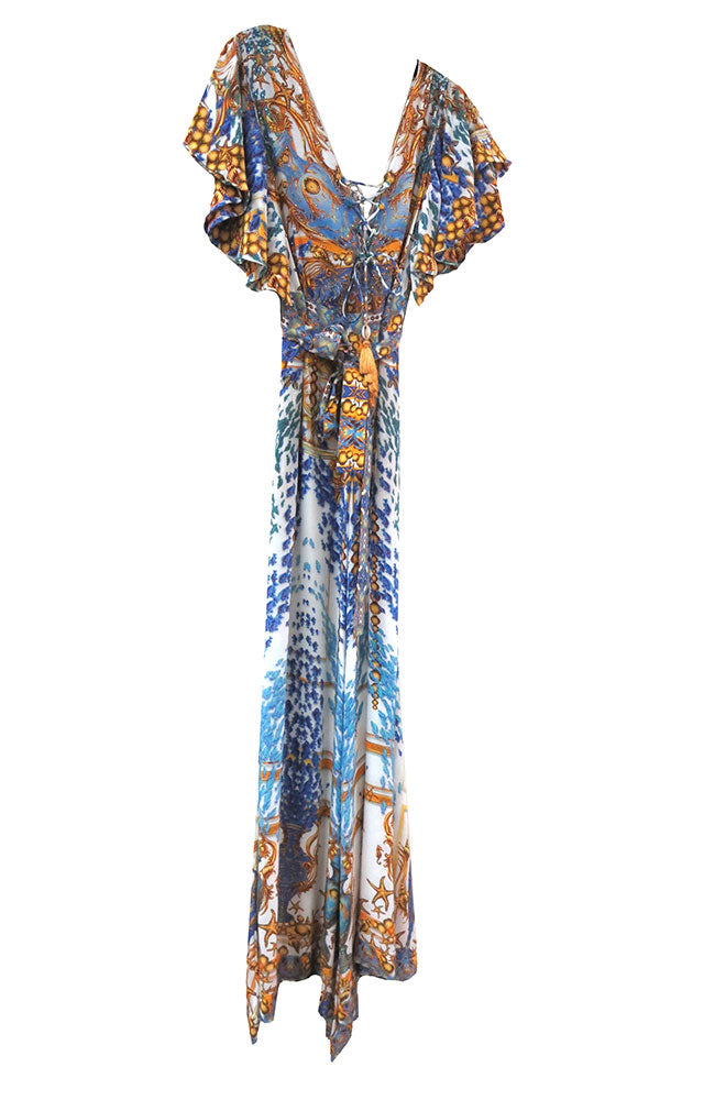 Lacing Long Jumpsuit