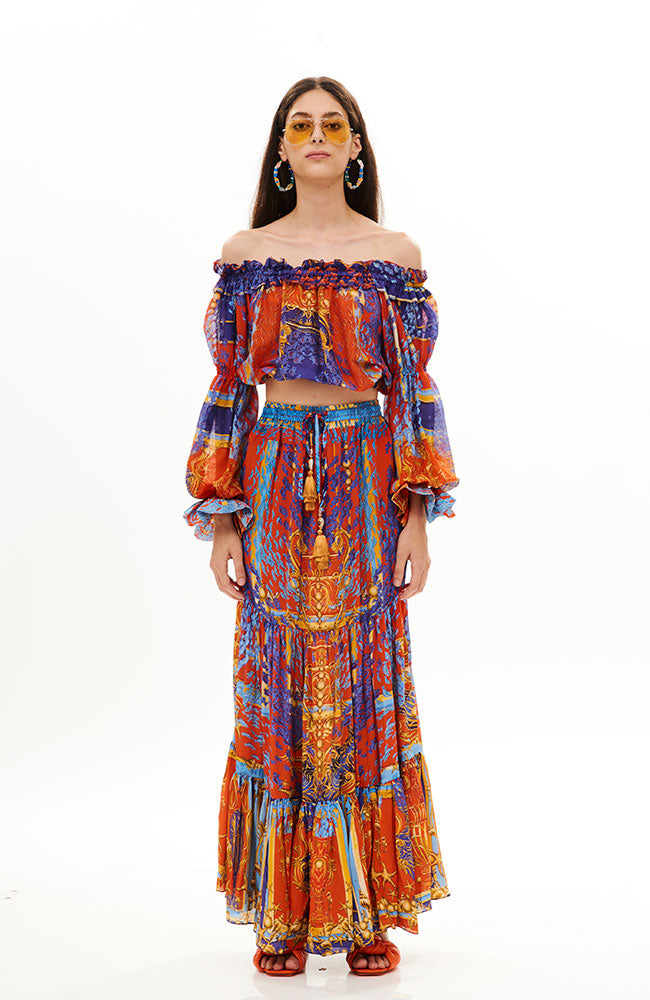 Off Shoulder Full Arms Top