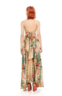 V-Shape Dress with Back Bow