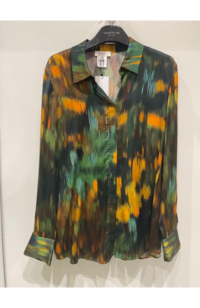 MBAE3R1R49 Scottie Blouse Emerald