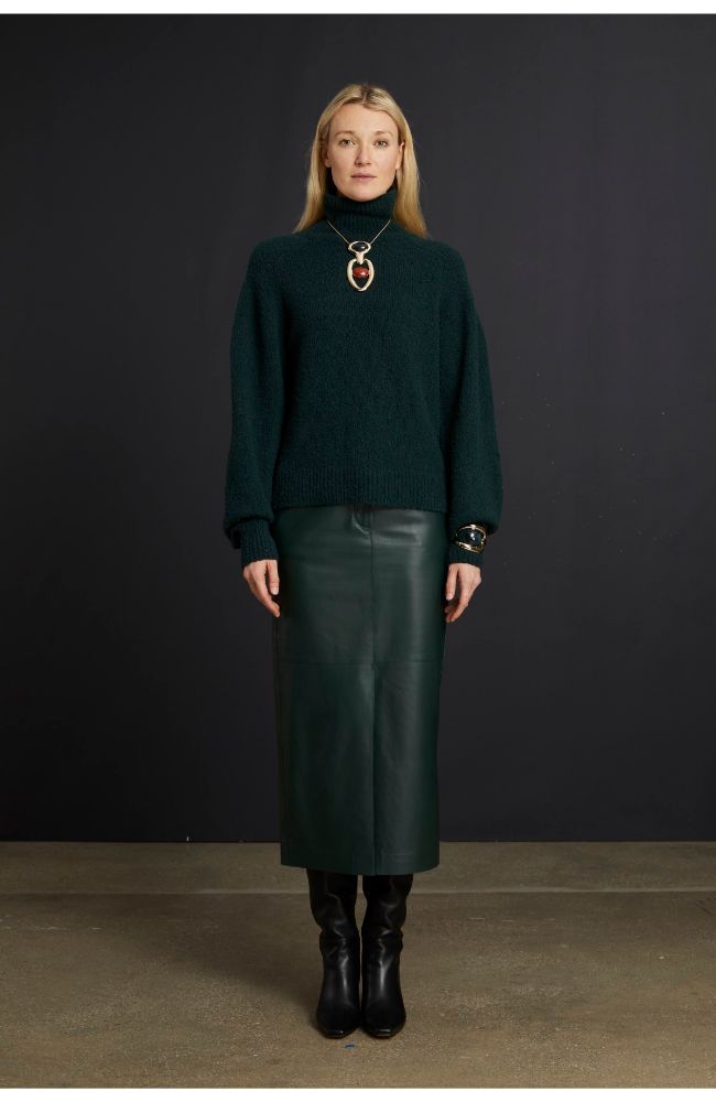 MSN36RL459 Bruna Leather Skirt