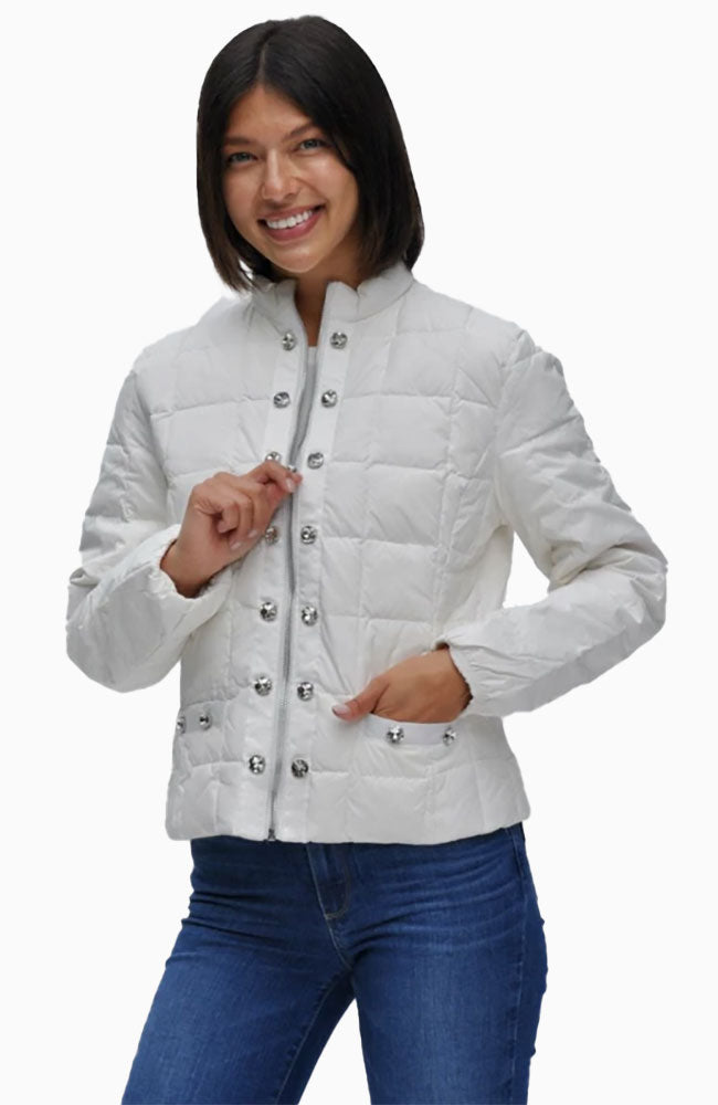Lia Puffer Jacket with Stones