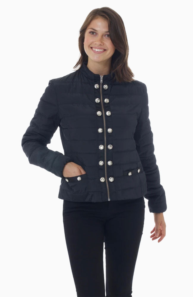 Lia Puffer Jacket with Stones