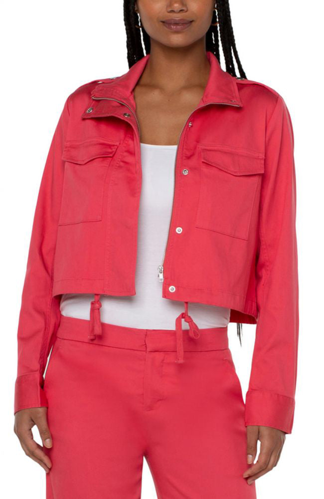 Utility Crop Jacket Watermelon