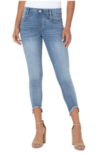 Gia Glider Crop Fray Hem Jean
