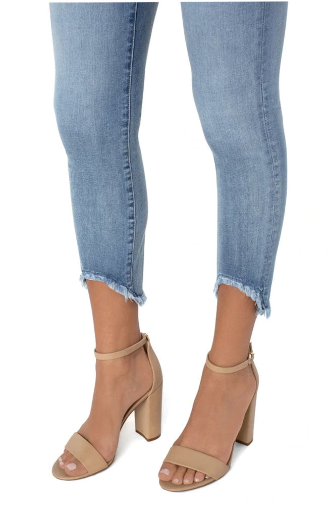 Gia Glider Crop Fray Hem Jean