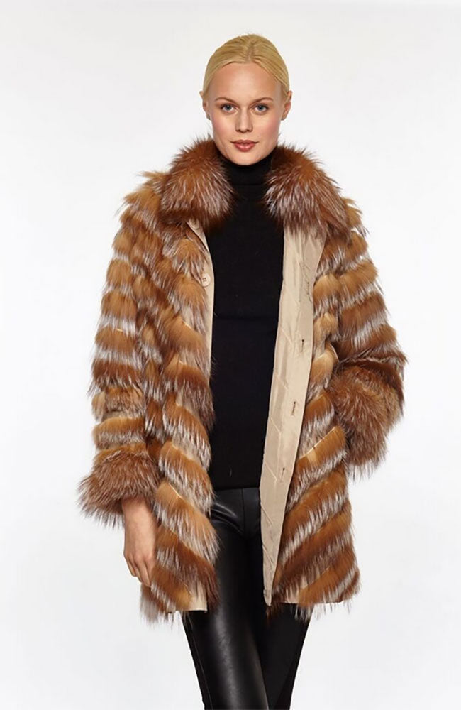 Chevron Reversible Cuffed Jacket