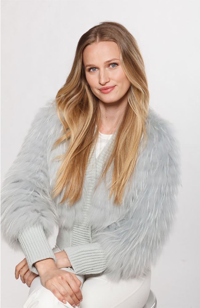 Fox Sweater in Mint Green