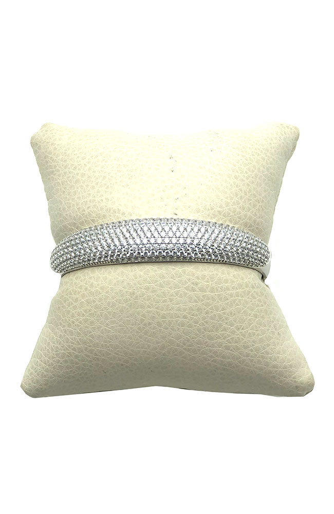 Silver Square CZ Bracelet