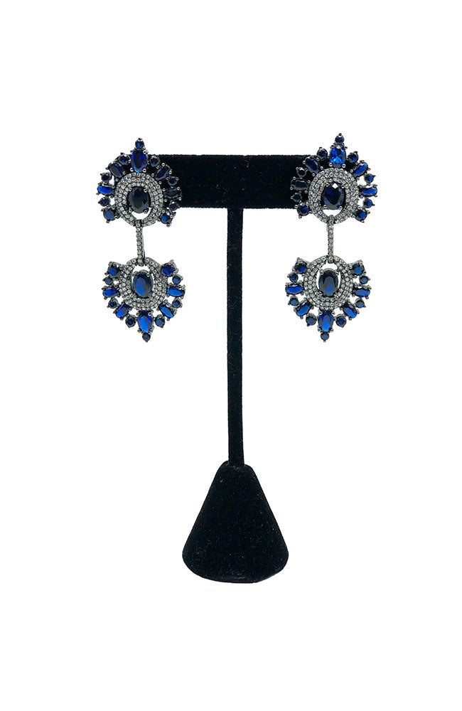 Blue CZ Earring